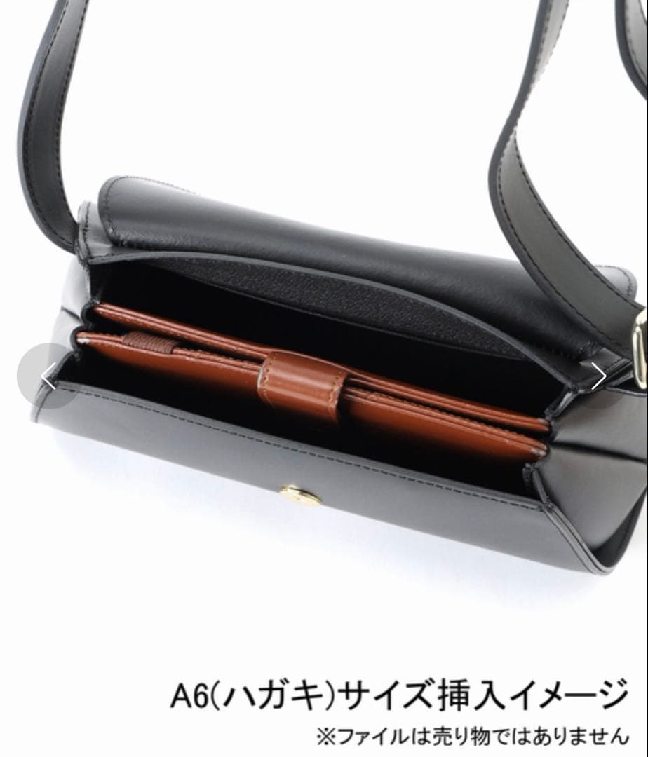タグ付新品 AULENTTI ショルダーバッグスムースレザー