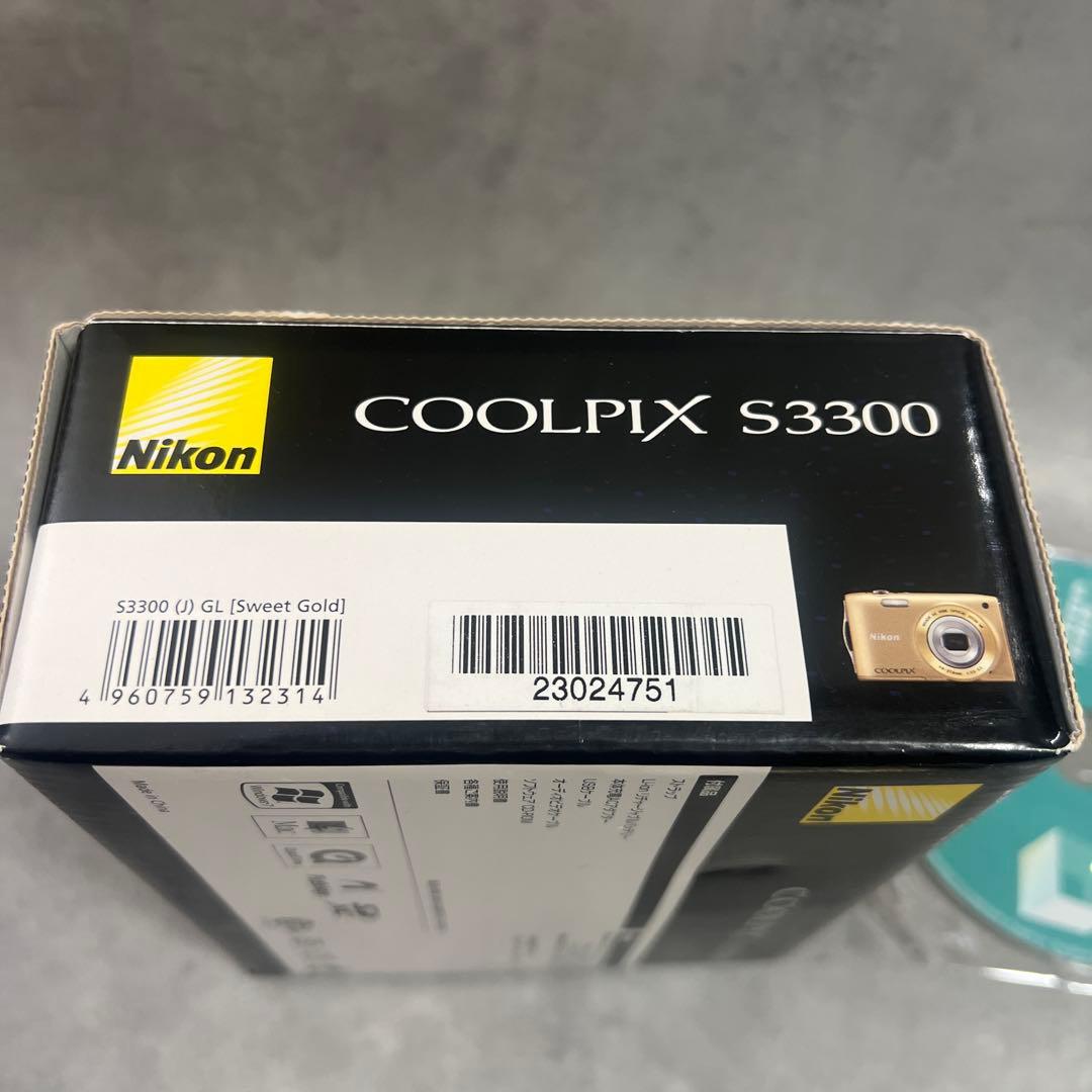 極美品 NICON COOIPIX S3300 ゴールド
