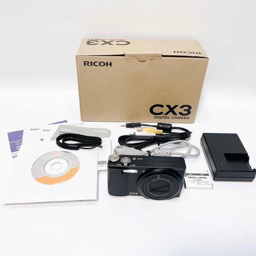 RICHO リコー CX3 コンパクトデジタルカメラ ブラック 黒 美品