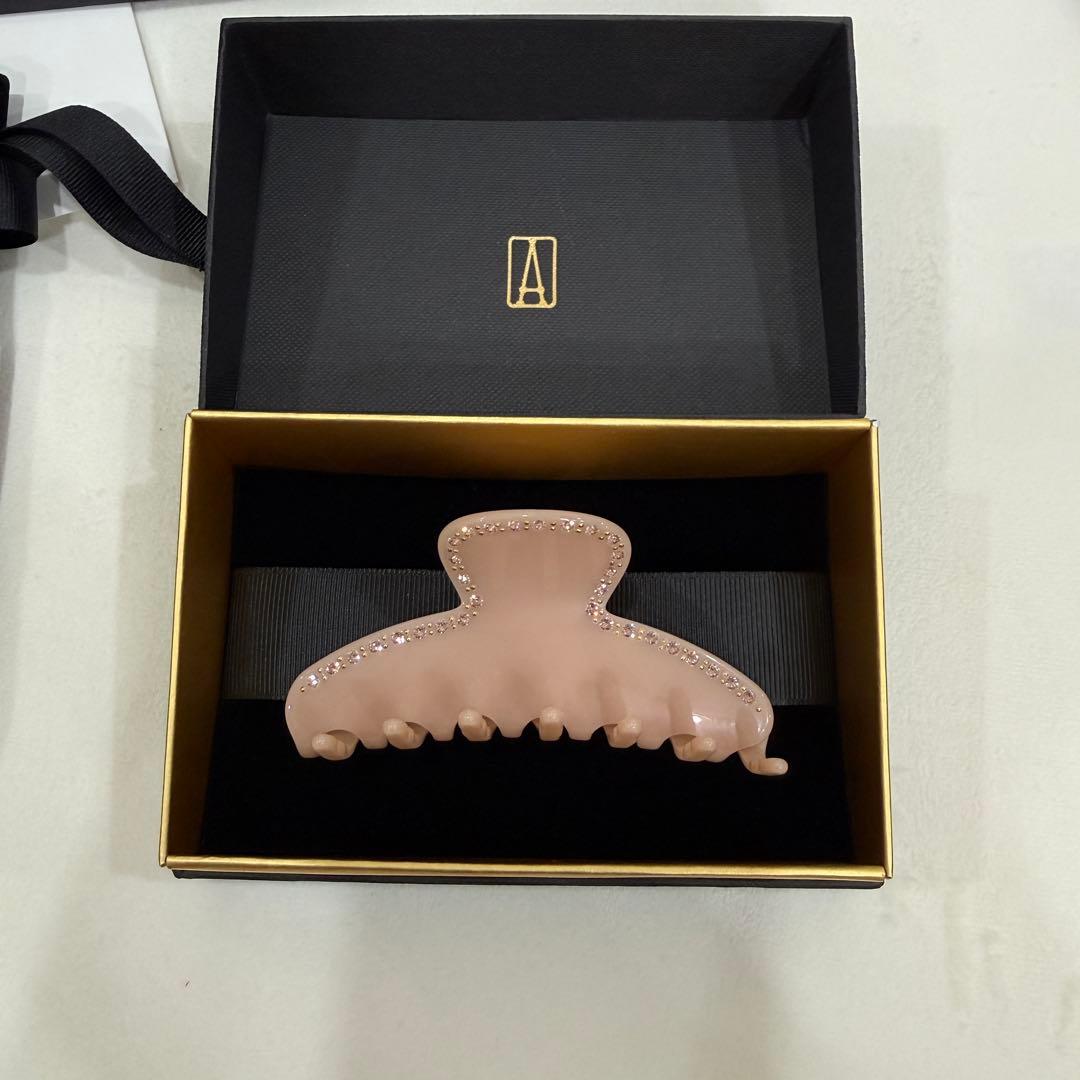 アレクサンドルドゥパリ Mクリップ ヌードピンク スワロフスキー