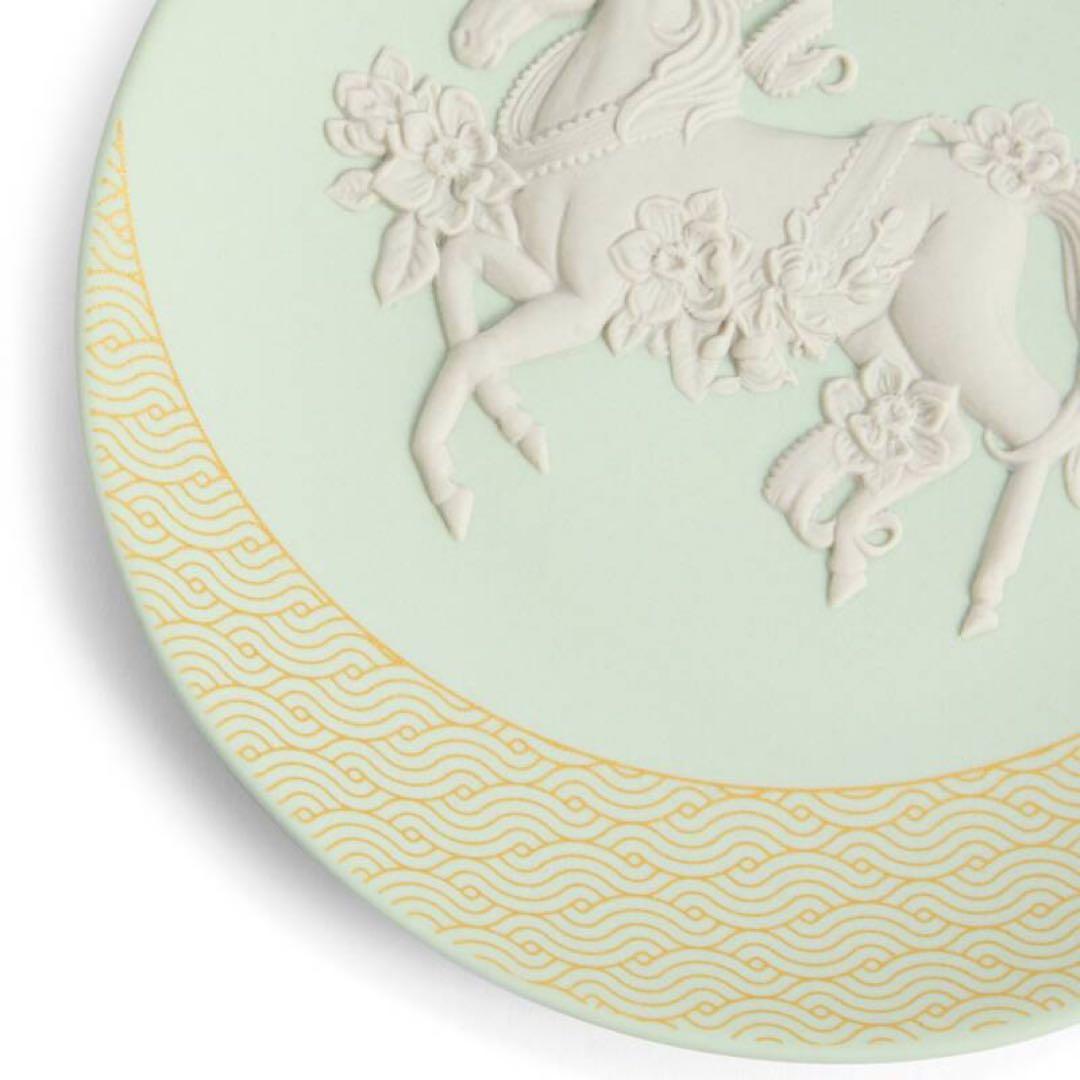 新品ウェッジウッド 干支 プレート エトトレイ 午 2026ウマ 馬 ジャスパー