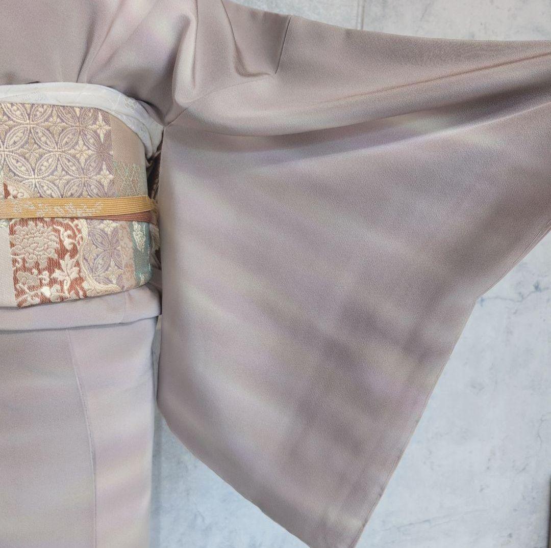 訪問着　フルセット　付け下げ　着物　正絹　まだら模様　落款　淡い　F5r