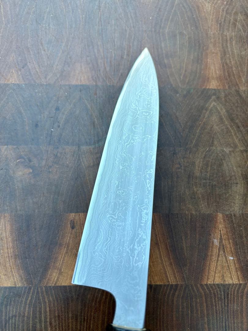 重房　鍛地　和　牛刀　180mm 6寸　包丁　和包丁　洋包丁　ダマスカス