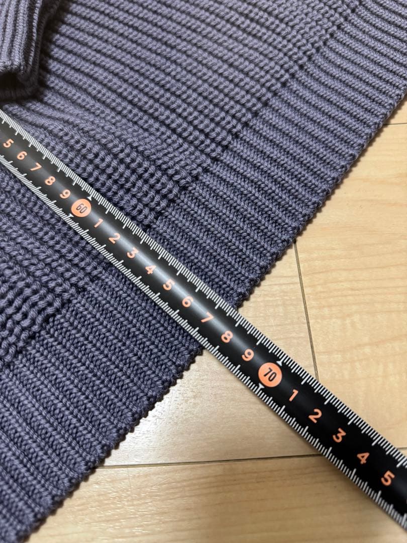 【希少色】21AW BATONER シグネチャークルーネック パープル サイズ2