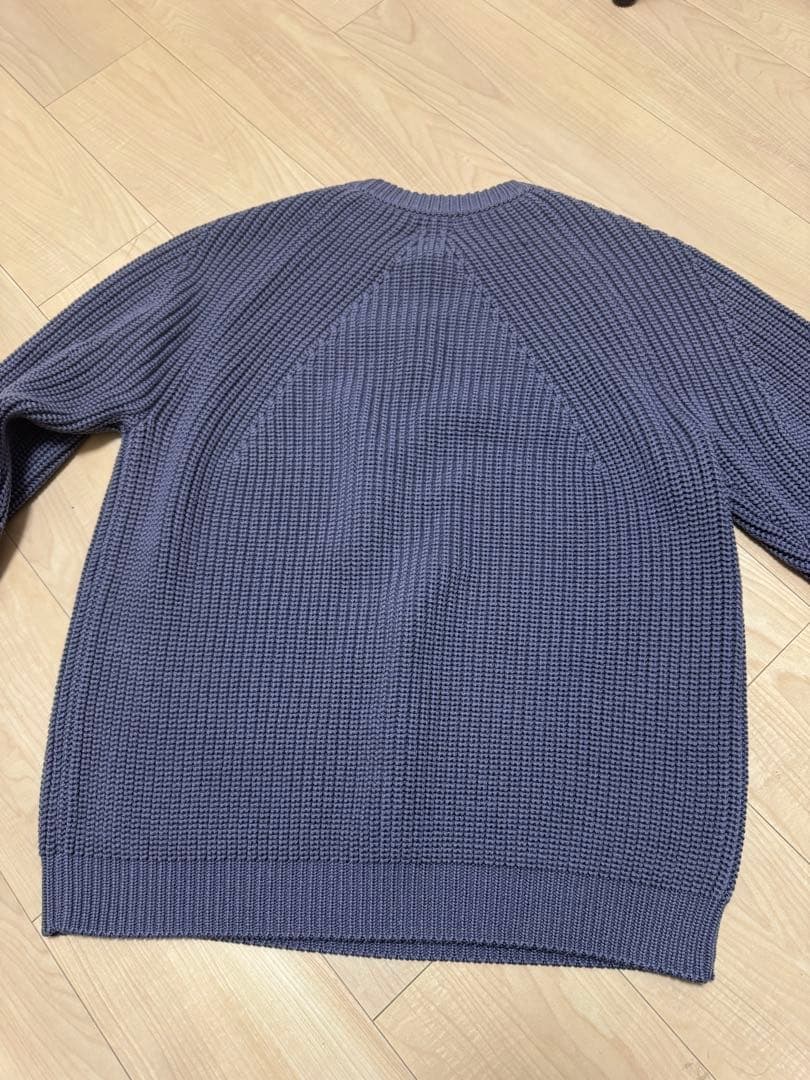 【希少色】21AW BATONER シグネチャークルーネック パープル サイズ2