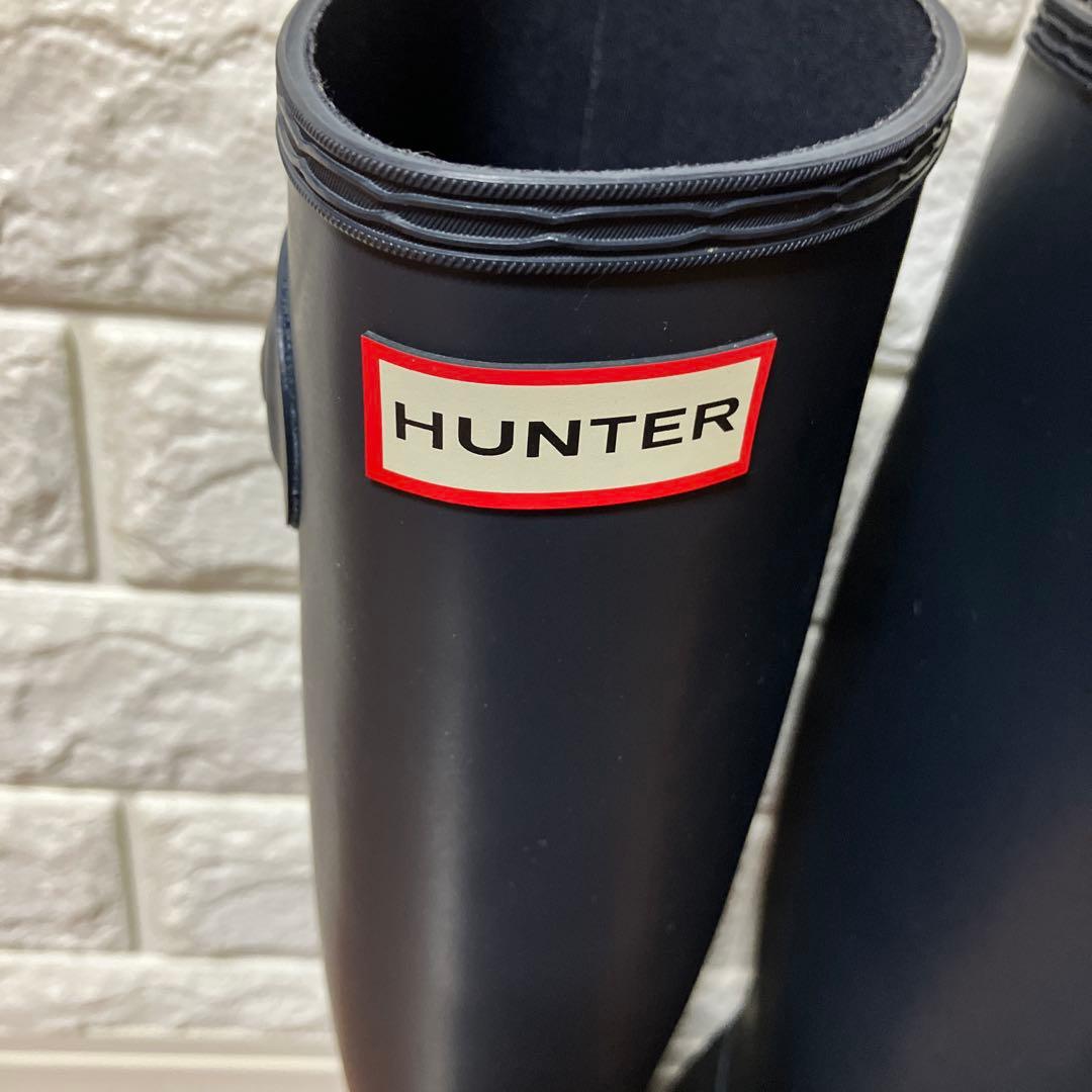 ハンター　新品未使用　長靴　24センチ　トール レインブーツ ネイビー　紺