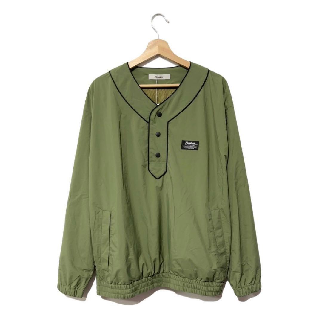 新品 ラッセルノ ゴルフ B.B Vネック プルオーバー カーキ M 4