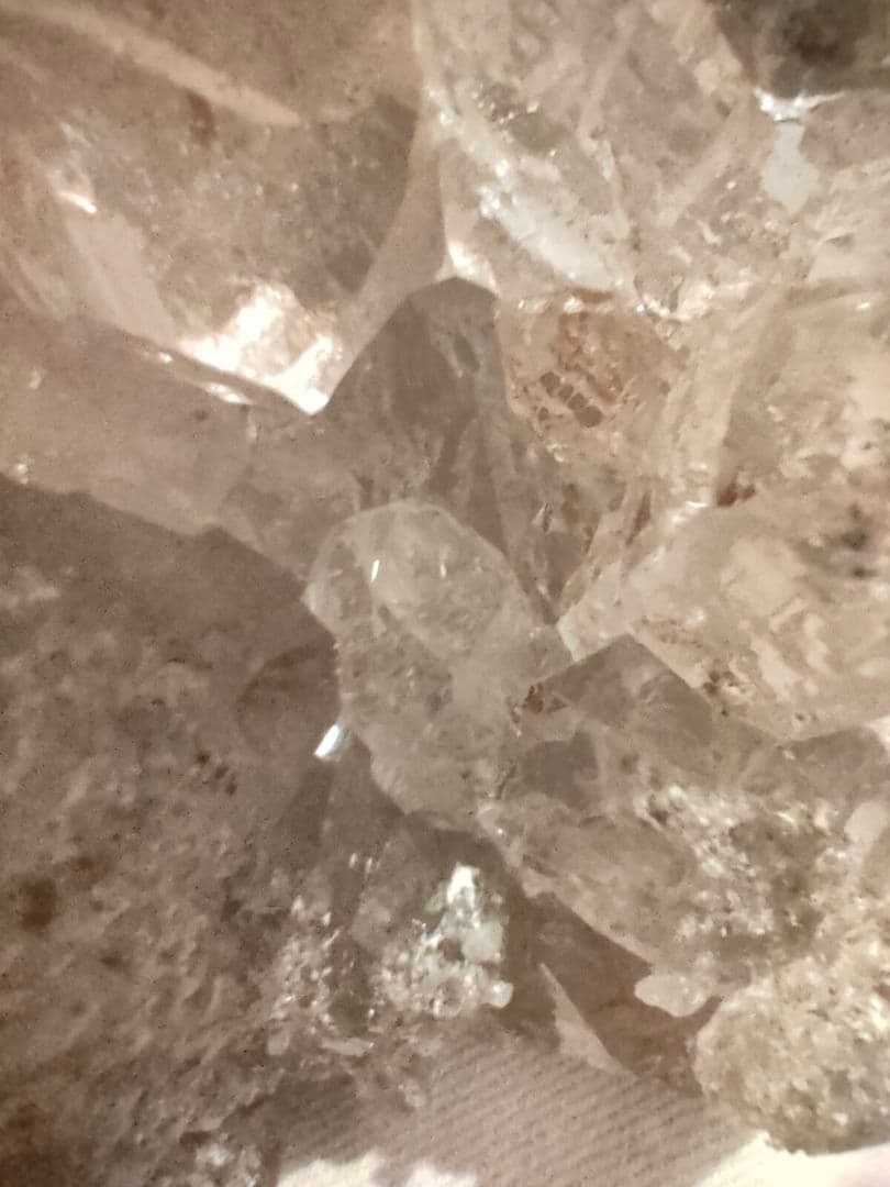 希少石　ビッグサイズ　インド　マニハール　水晶　クラスター　クローライト ルチル