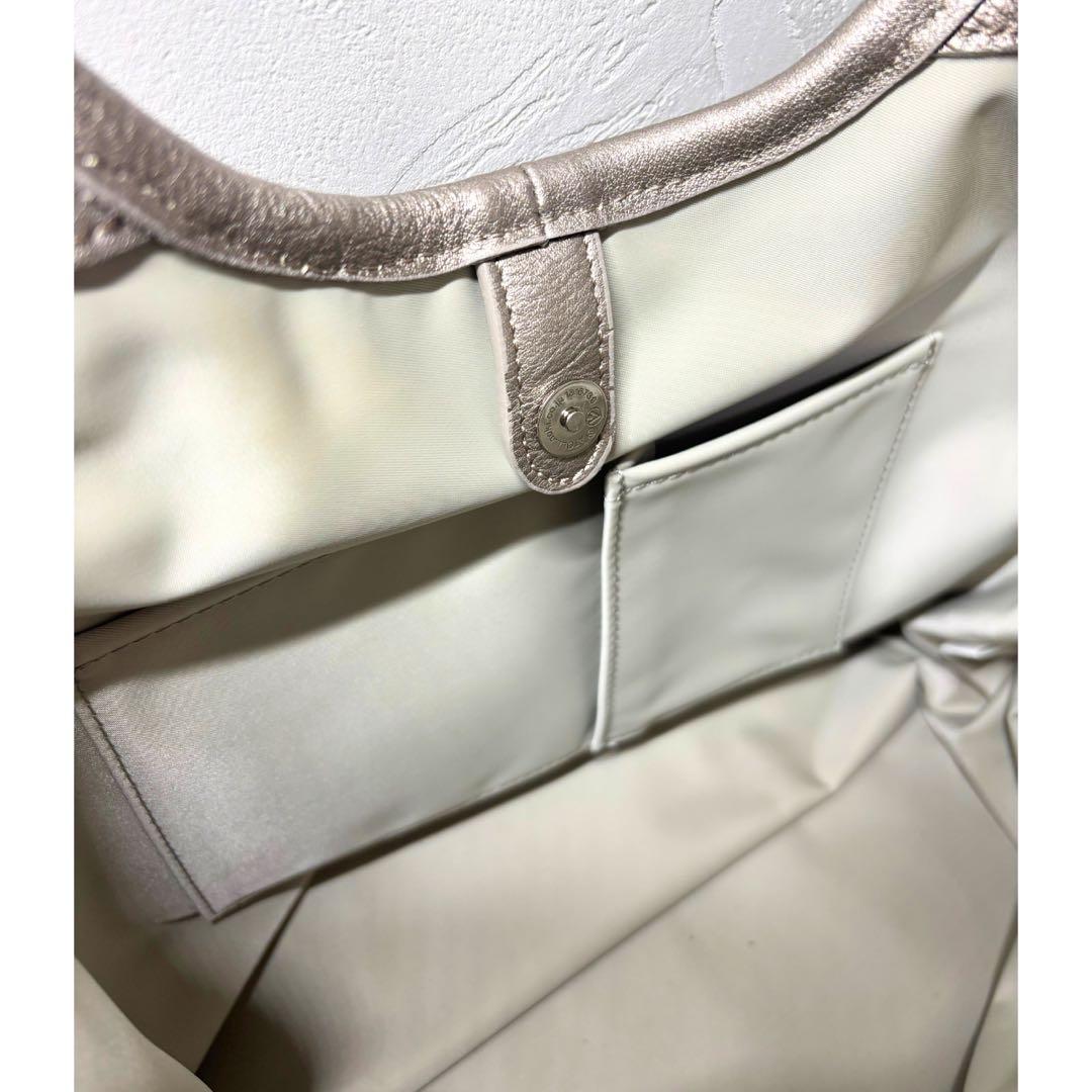 【未使用級】LiSA LiSA リサリサ芦屋 かごバッグ a4 グレー シルバー