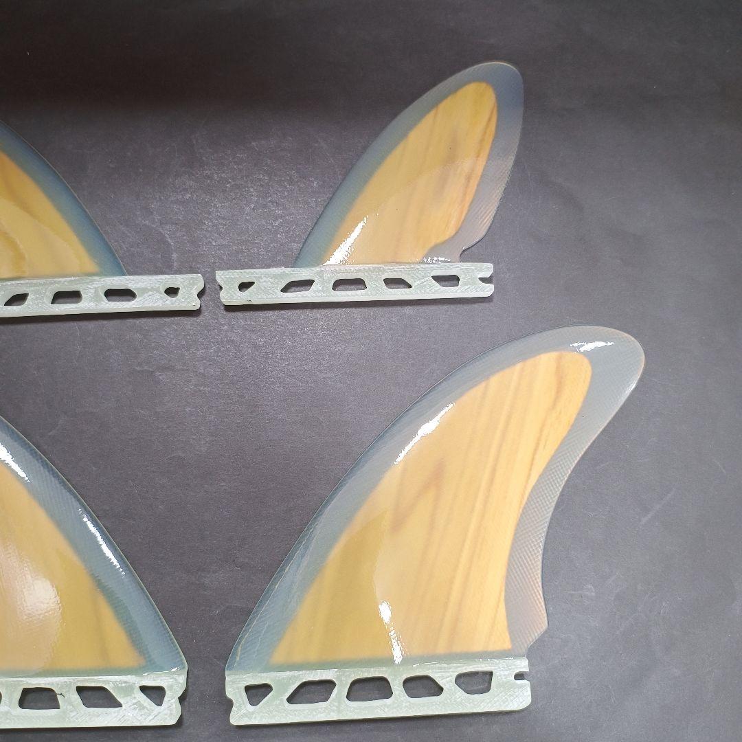 フューチャーフィン対応　ウッドコア　クワッドフィン　ナチュラルウッド