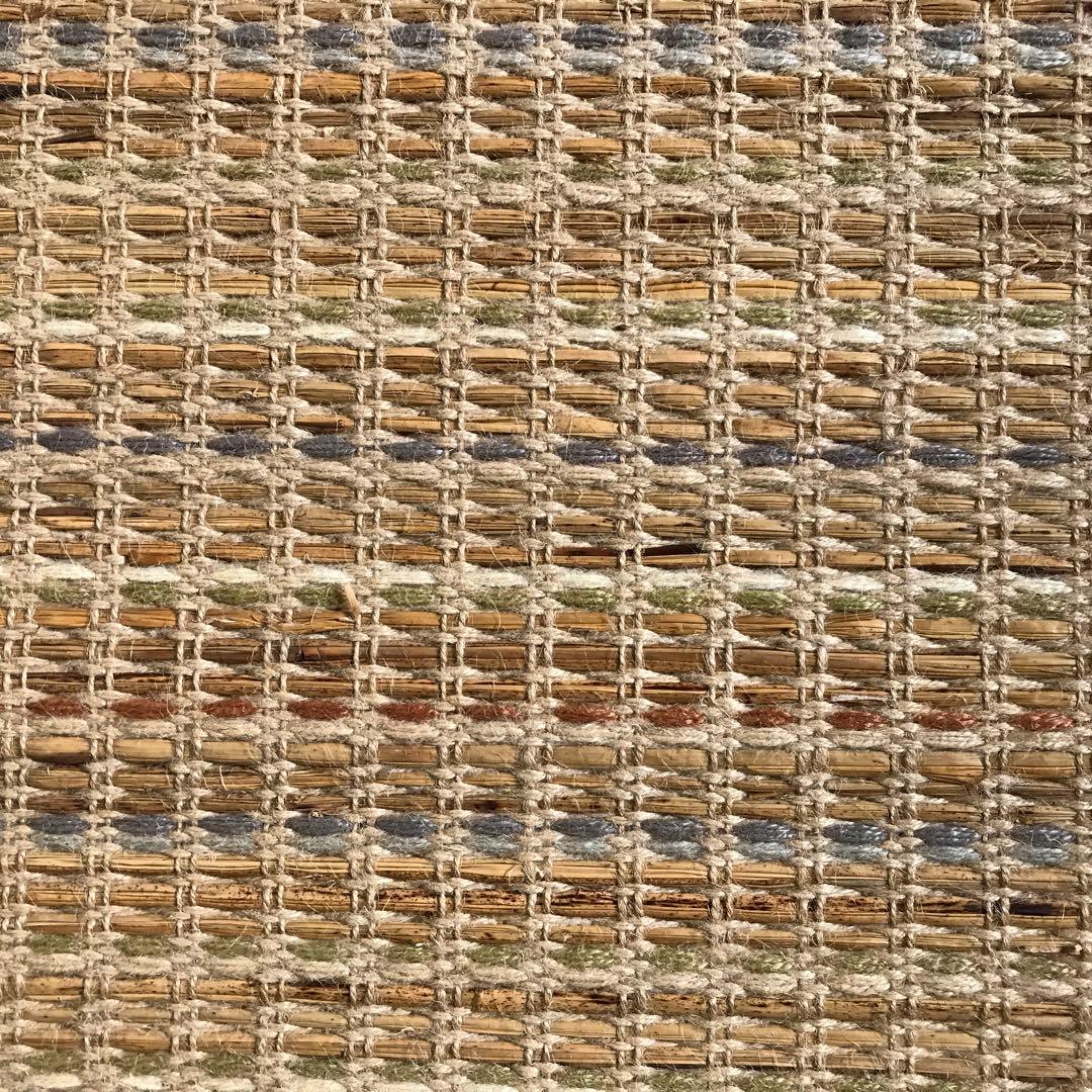 超レア 143x204cm 1.5畳 麻と水草 ラグ ラグマット 夏用 平織り