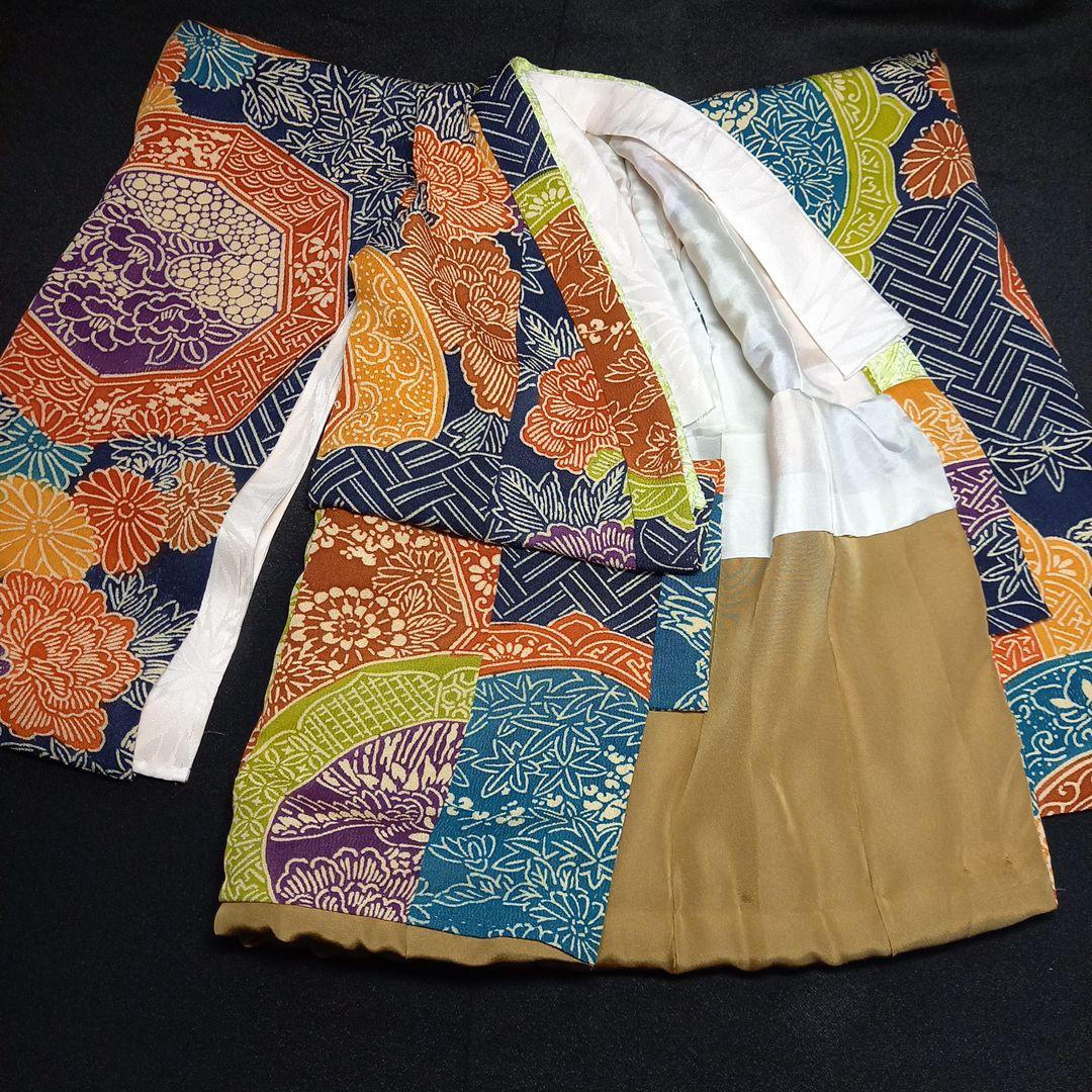 市松人形　12号 正絹　着物　兵児帯　男の子　女の子　ドール