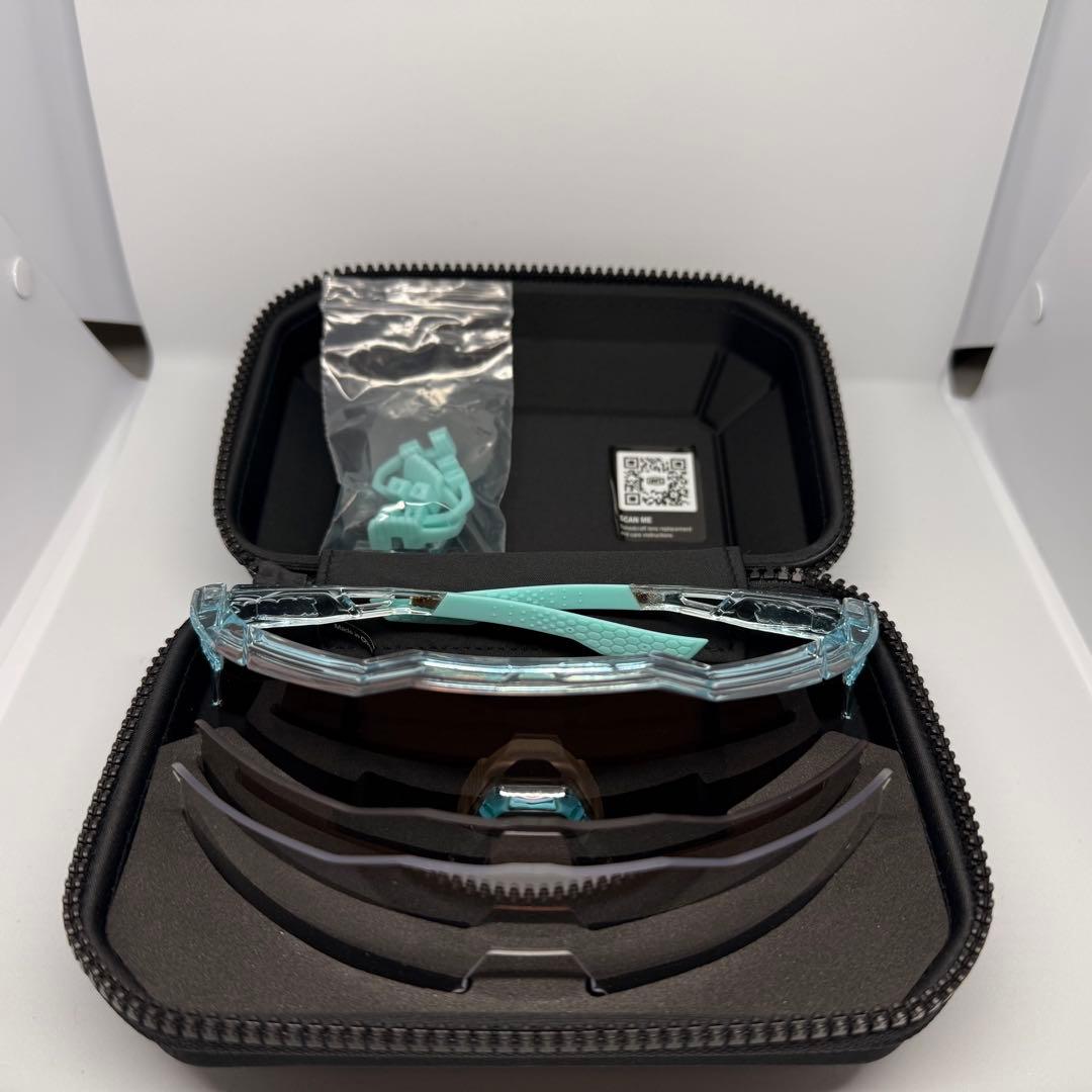 100% スポーツサングラス クリア/ブラウン