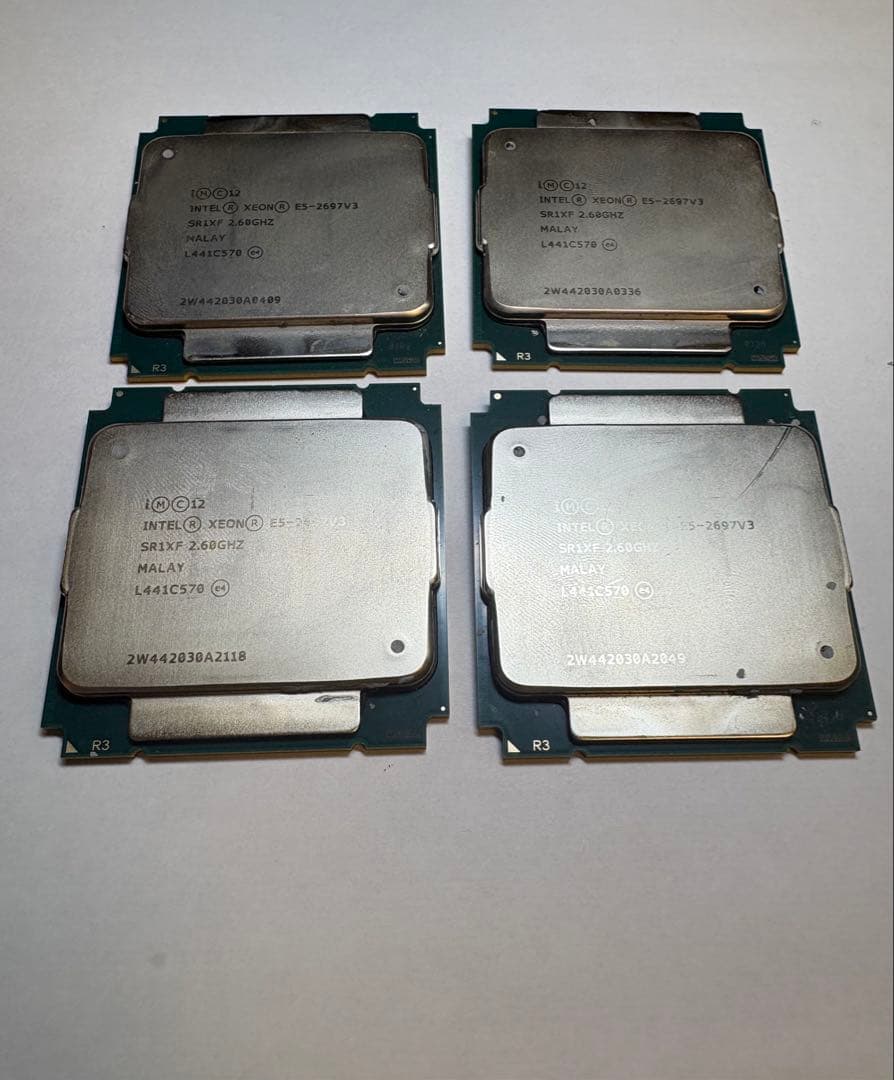 Intel Xeon E5-2697 V3 4個セット　サーバー用CPU