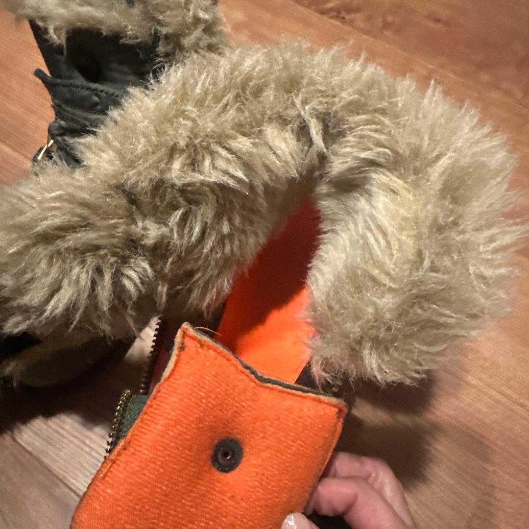 キャピタル KAPITAL MA-1 スニーカー グリーン エアフォース ボア