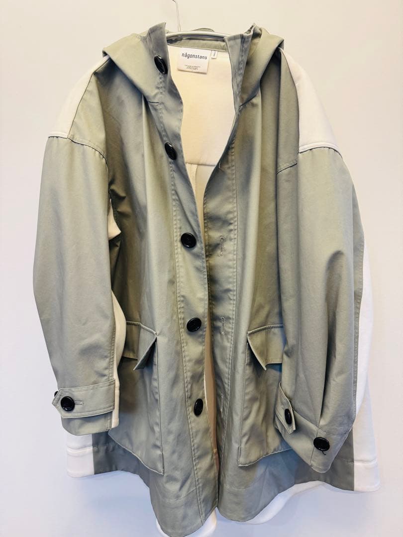 ナゴンスタンス3LAYERED CO POPLIN コンビhooded coat