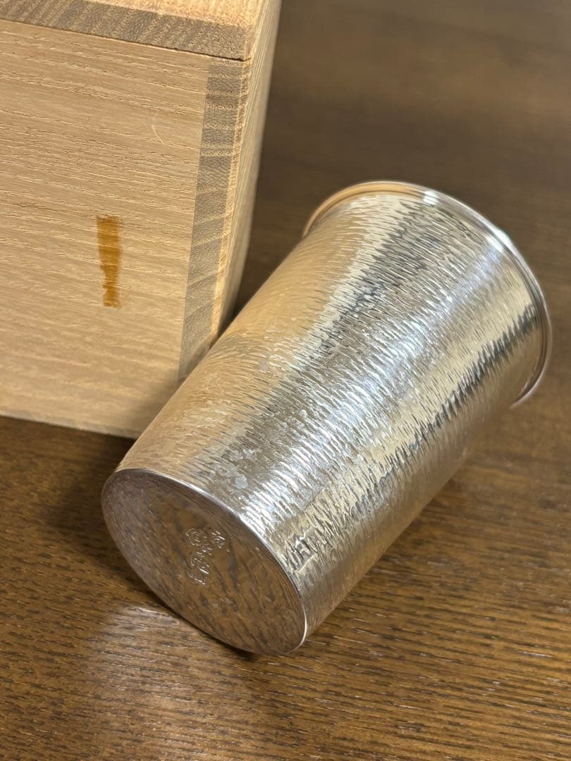 純銀鎚目盃　京都　俵屋　清課堂　 　　　タンブラー