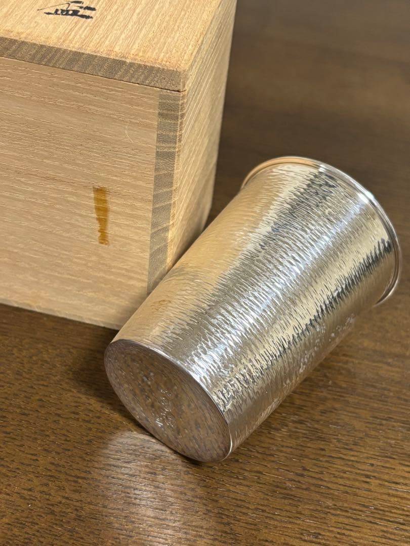 純銀鎚目盃　京都　俵屋　清課堂　 　　　タンブラー