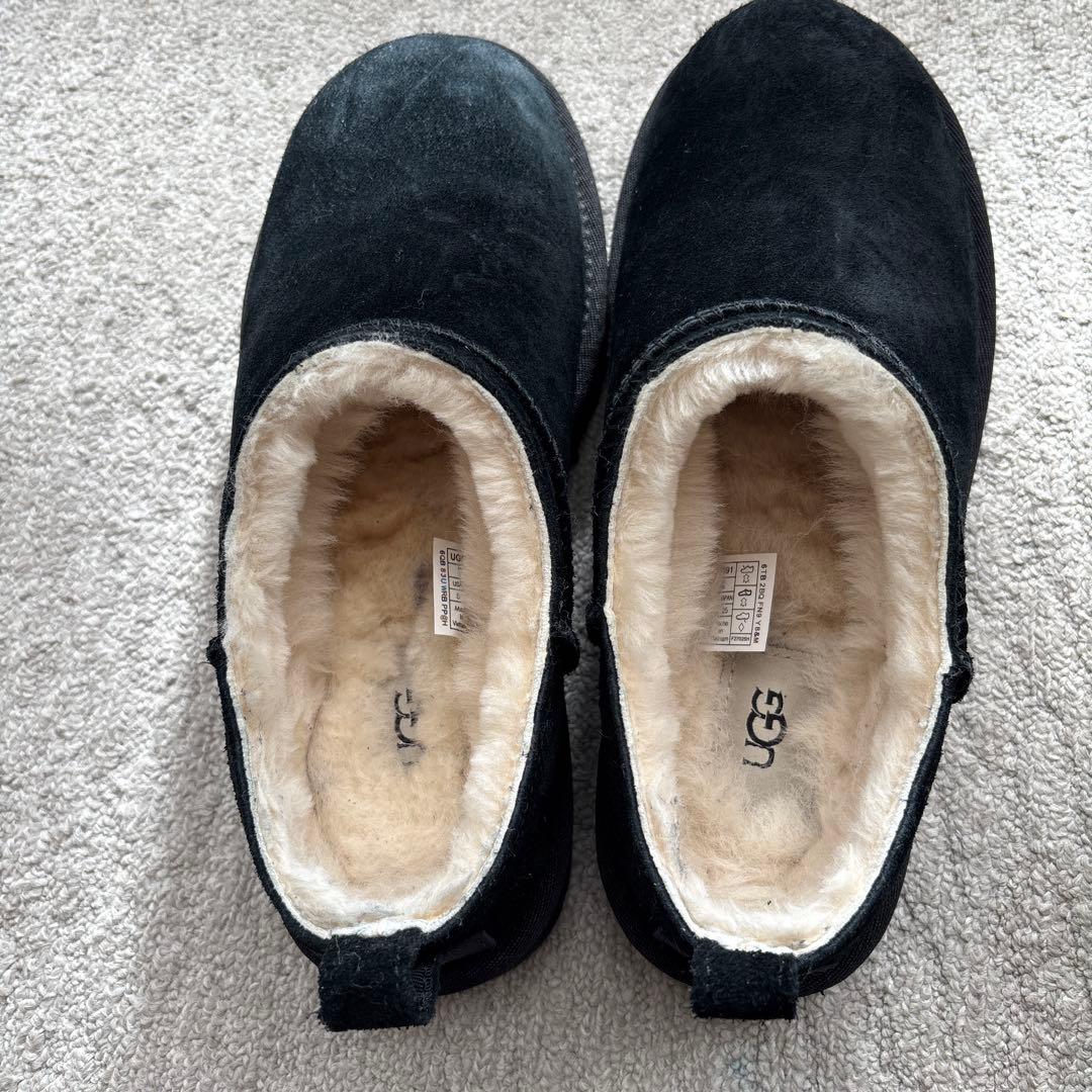 UGG W CLASSIC MICRO ブラック 8