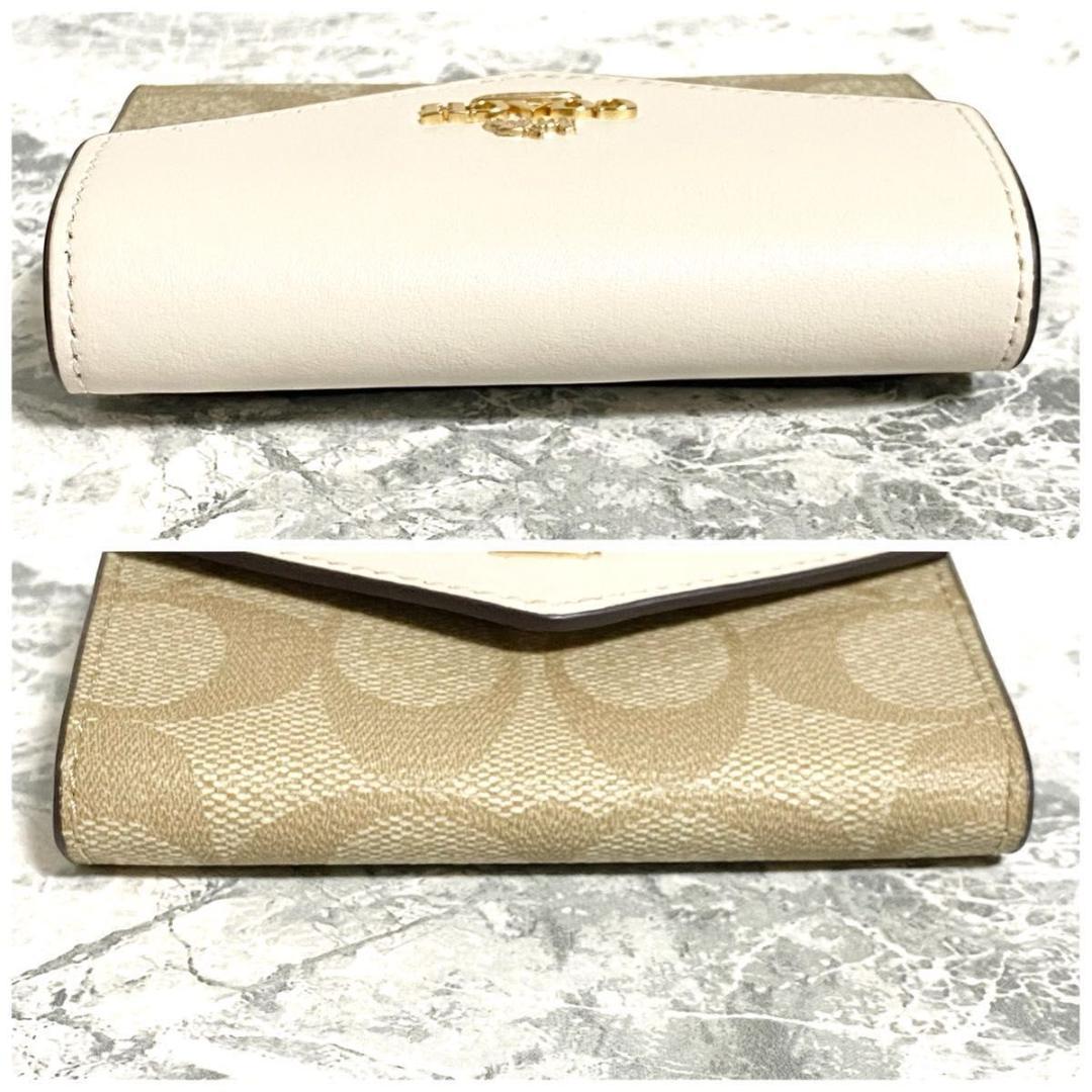 【 新品未使用 】 COACH コーチ フラップカードケース 名刺入れ レザー