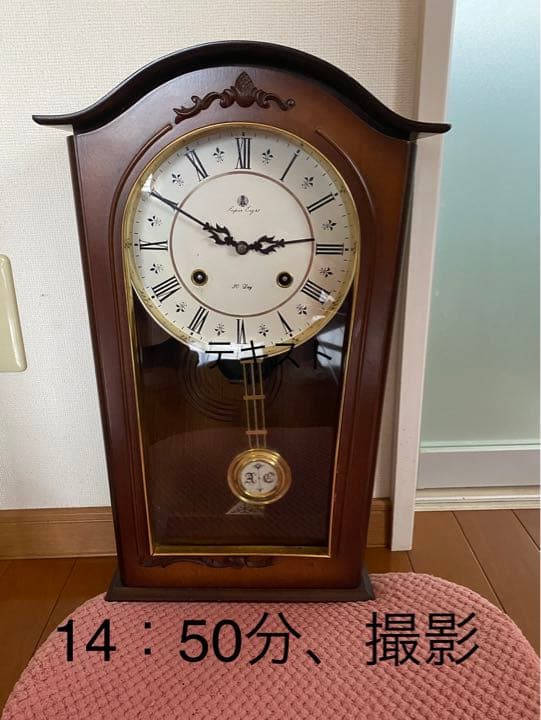 柱時計　ゼンマイ式　ボンボン時計送料込み　値下げしました