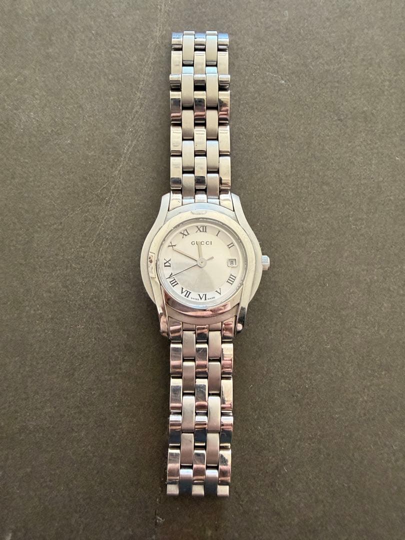 グッチ SS 5500L デイト クォーツ レディース 腕時計