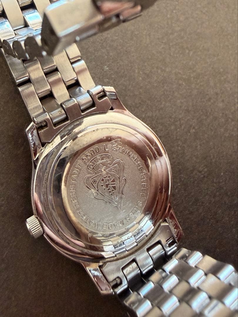 グッチ SS 5500L デイト クォーツ レディース 腕時計