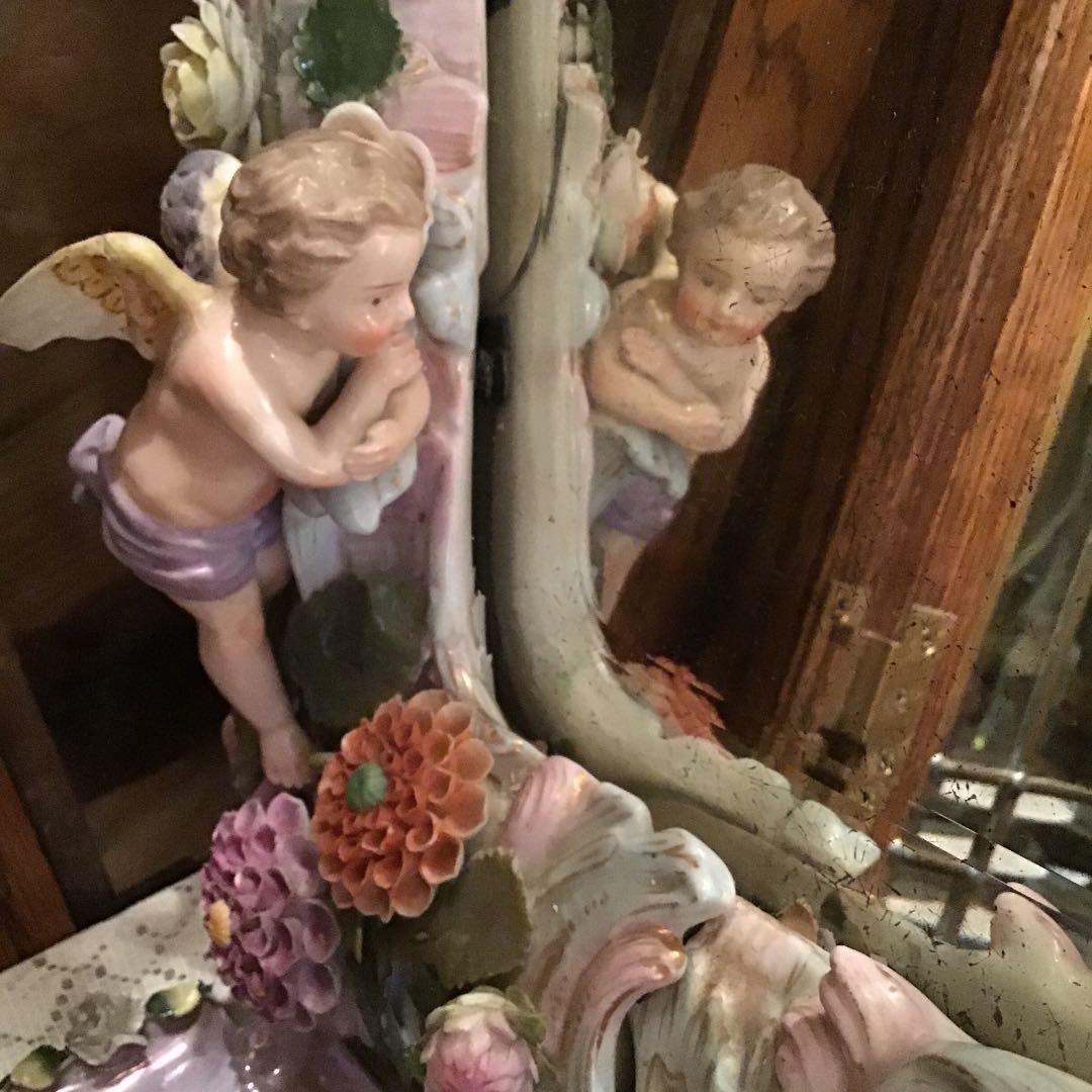 ドレスデン　ドイツ製　本物　アンティーク　陶器　1870〜90年代のもの