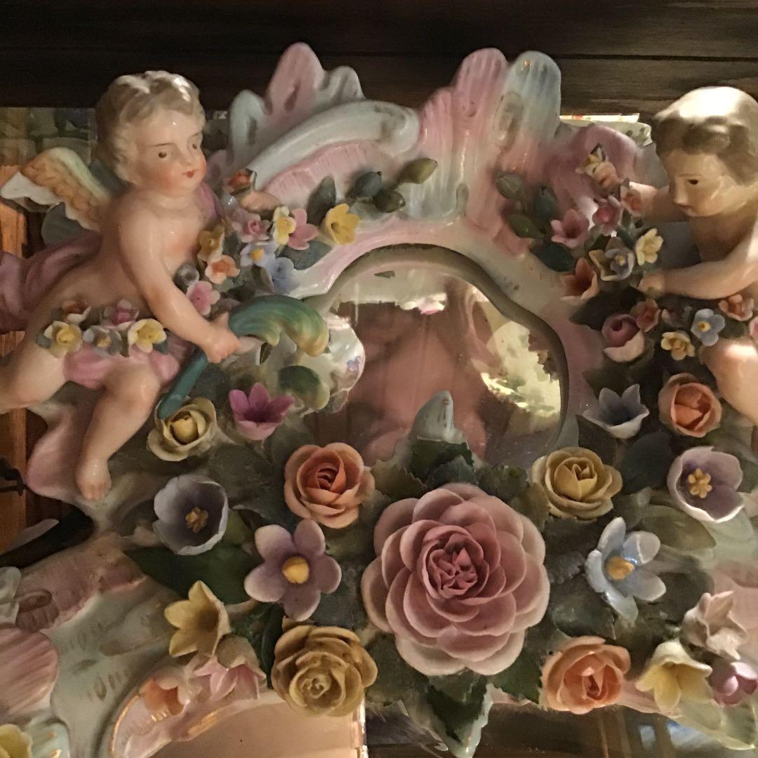 ドレスデン　ドイツ製　本物　アンティーク　陶器　1870〜90年代のもの