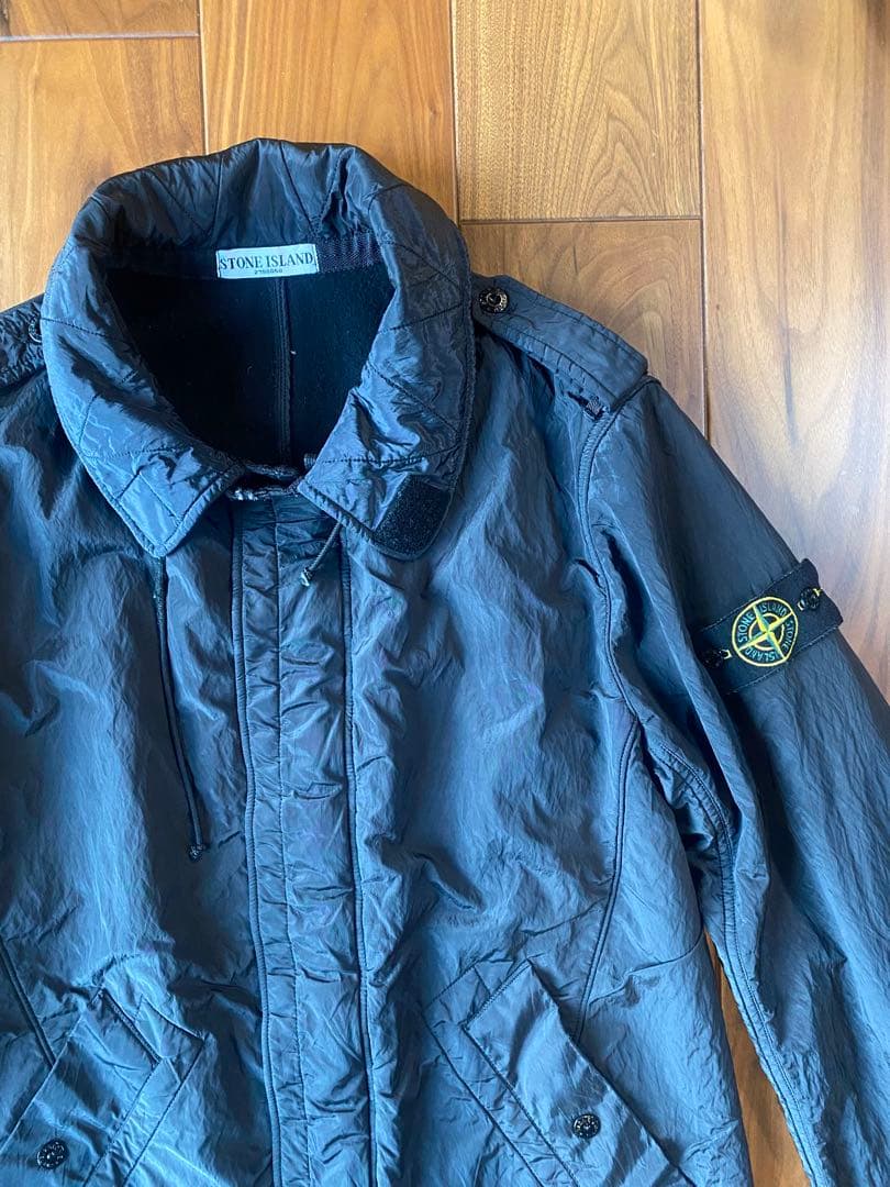Stone  ブラック ナイロンジャケット