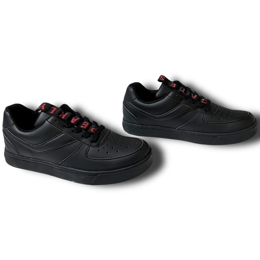 25cm パーリーゲイツ メゾンロゴ レザー スパイク ゴルフシューズ