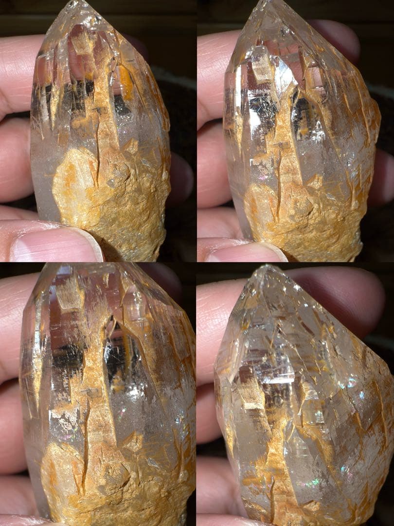 ネパール ガネーシュヒマール ヒマラヤゴールデンヒーラー リモナイト 水晶原石