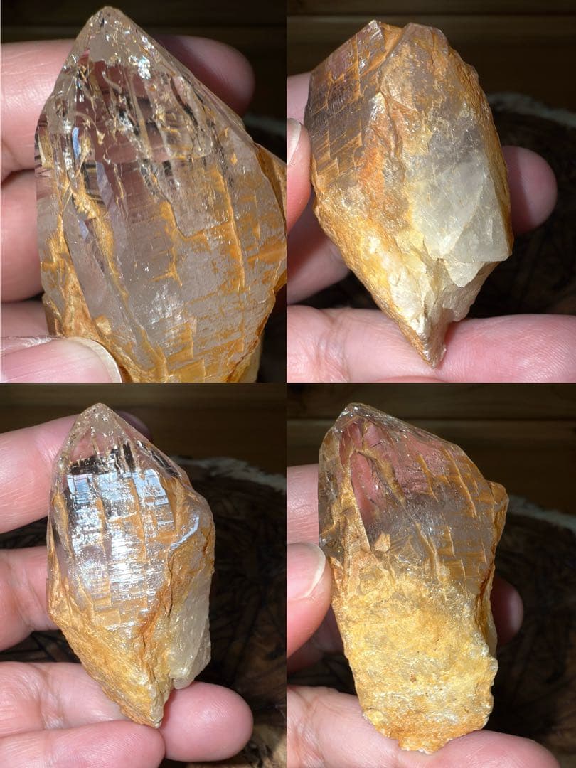 ネパール ガネーシュヒマール ヒマラヤゴールデンヒーラー リモナイト 水晶原石