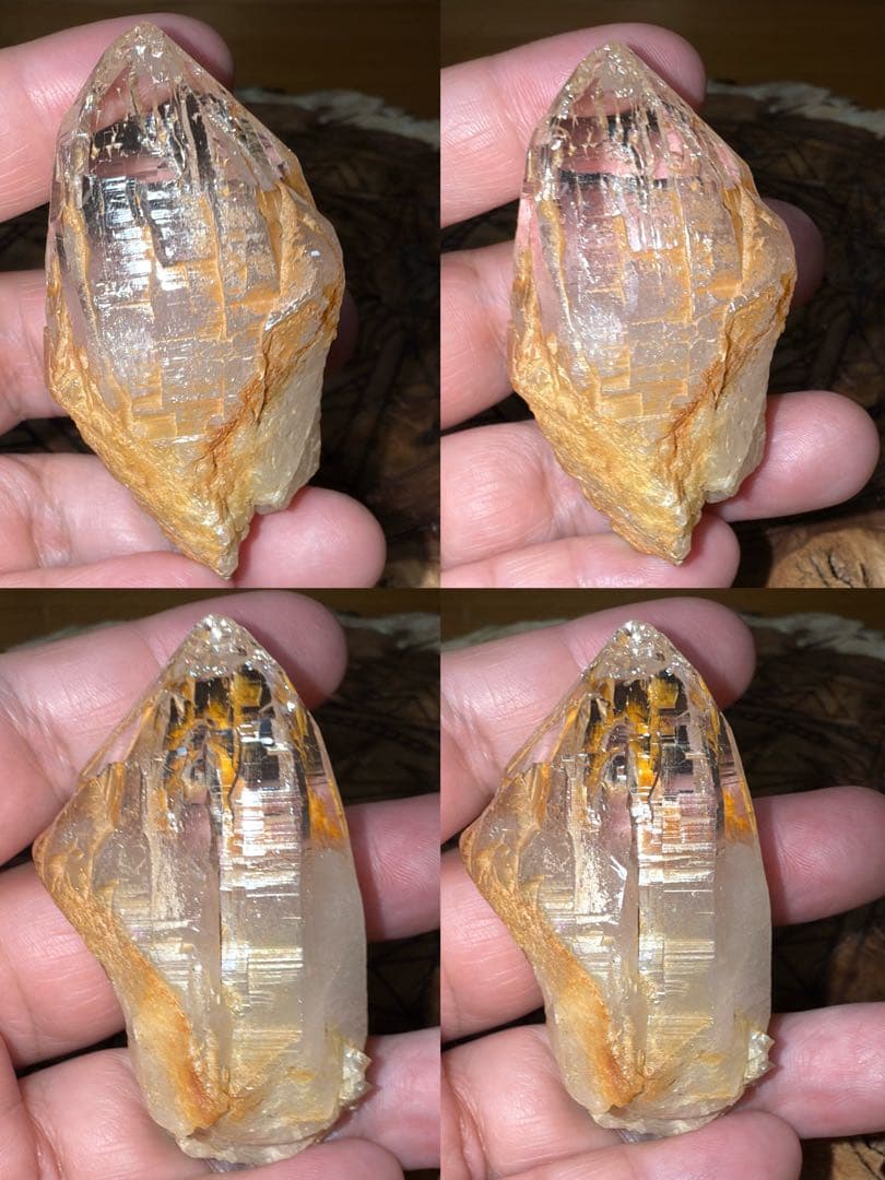 ネパール ガネーシュヒマール ヒマラヤゴールデンヒーラー リモナイト 水晶原石