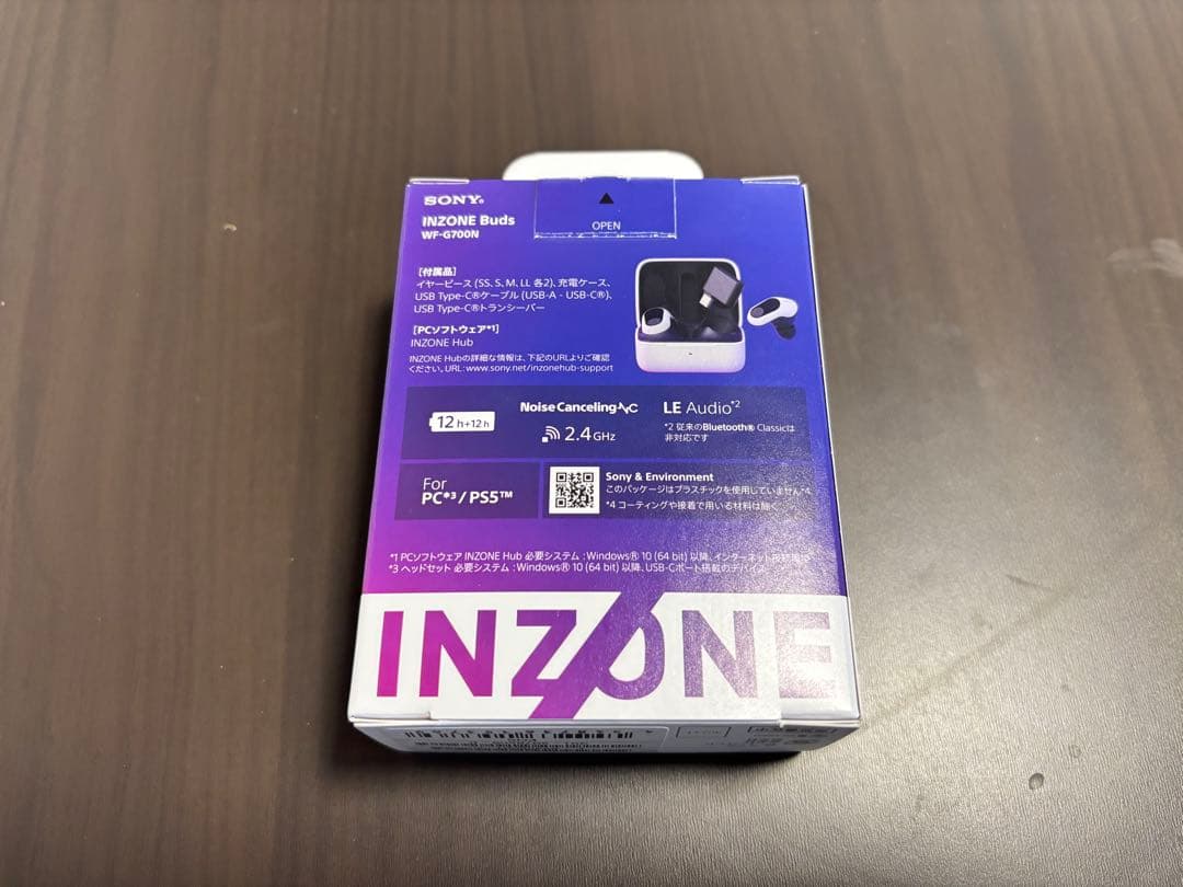 inzone budsカラー:ホワイト 本体・付属品全て揃ってます。