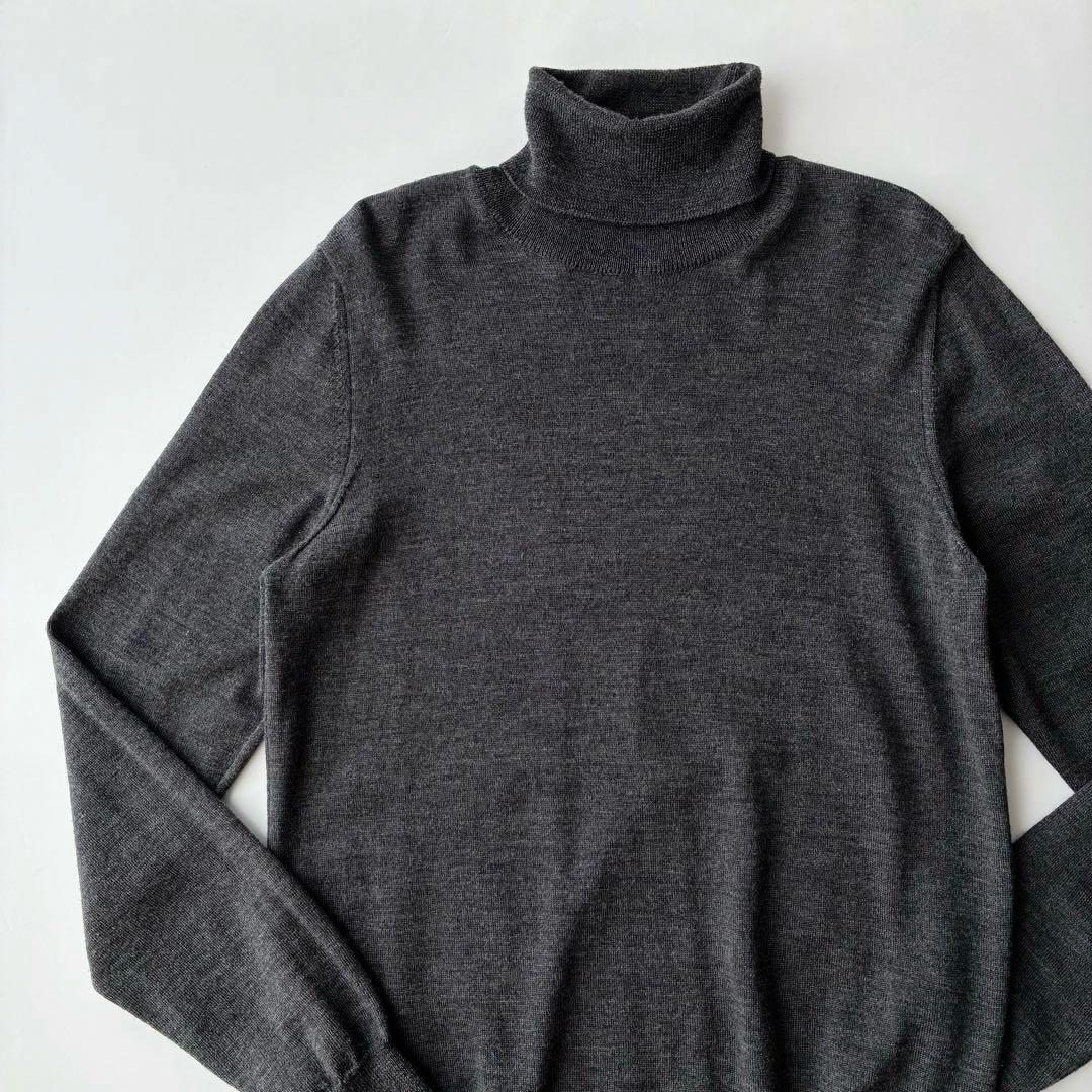 イタリア製 ZANONE 12G ハイゲージ タートルネック セーター 48