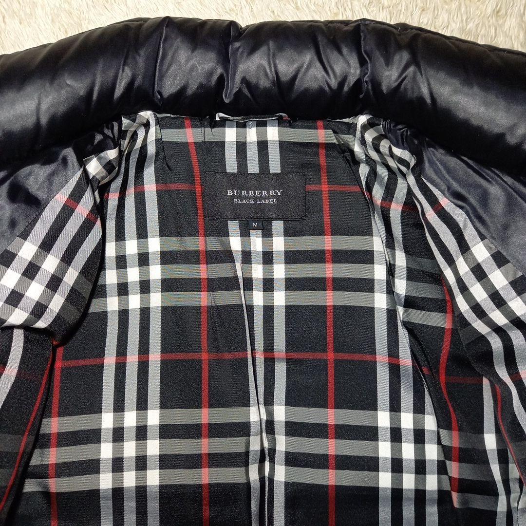 バーバリー　ブラックレーベル　ライダース　ダウンジャケット　サイズM　ホースロゴ