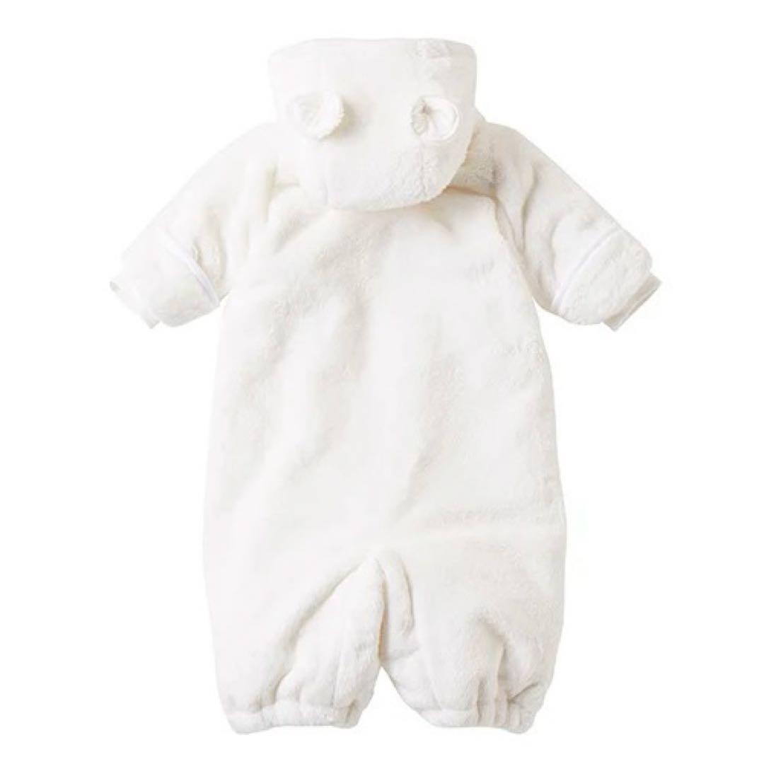 【新品同様】ファミリア　ジャンプスーツ　おくるみ　ファー