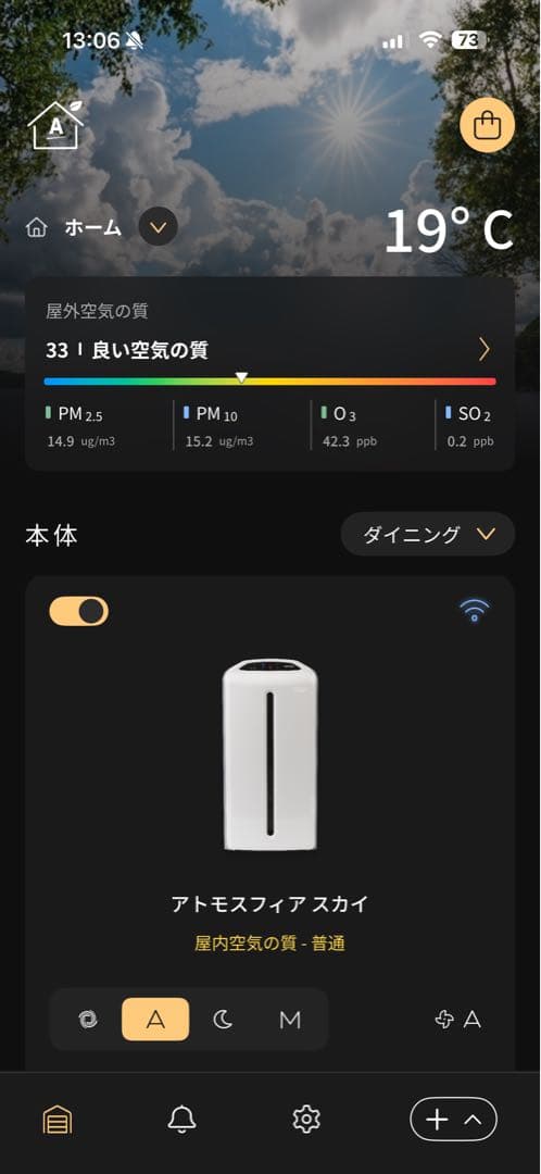 AMWAY SKY 空気清浄機 スタイリッシュホワイト