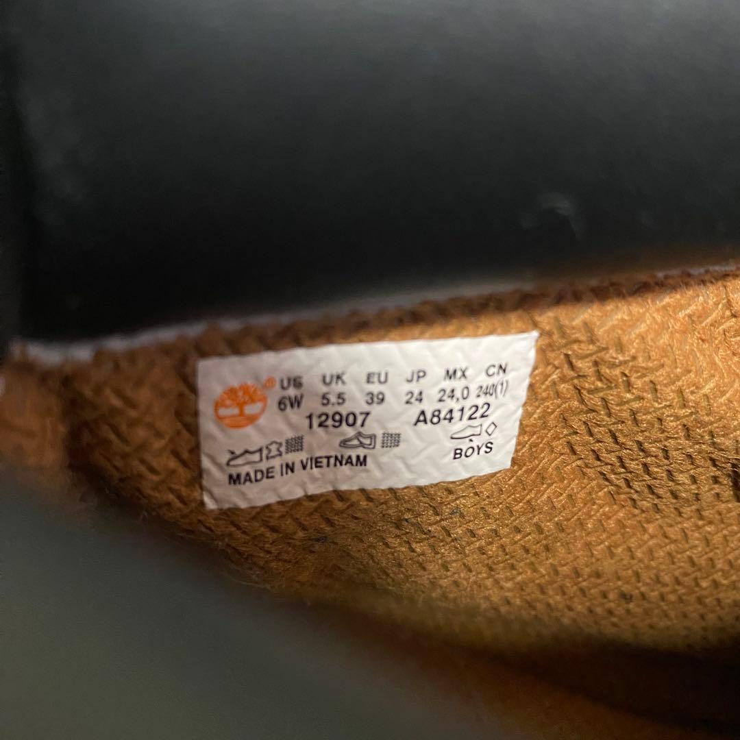 ✨極美品✨Timberlandティンバーランド　12907 A1925 黒　24