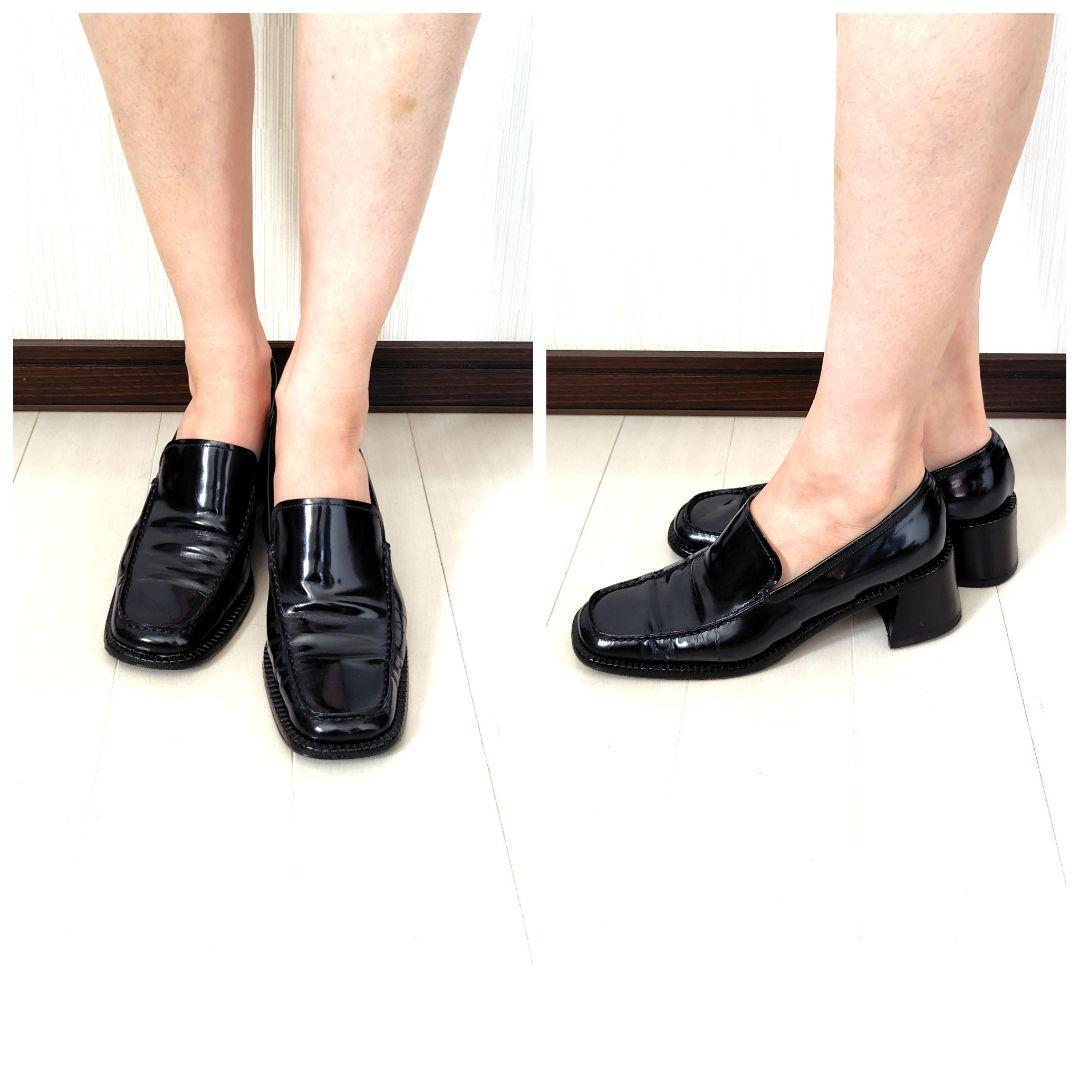 ✨️腕利き職人のリペア済✨️良品❤【プラダ 】履き心地◎エナメル ローファー 紺