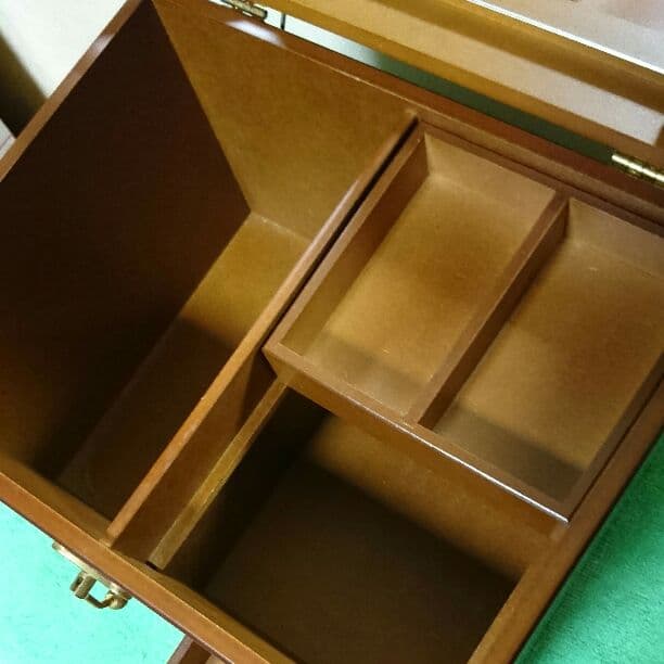 ❤️クリスマスプレゼントにも‼️メイク ボックス 木製 三面鏡付 未使用品