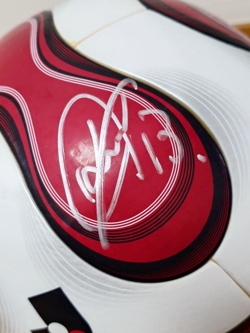 【Jリーグ実使用試合球】ヴィッセル神戸　大久保嘉人サイン入り　チームガイスト