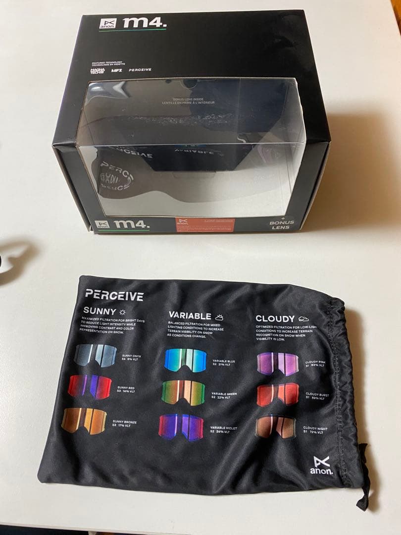 まるで屍の様だ　　anon m4 ゴーグル MFIマスク2枚セット