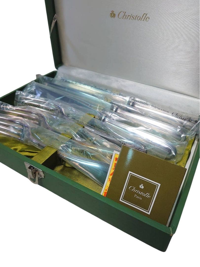 クリストフル パール 未開封 テーブル ナイフ フォーク 6点セット