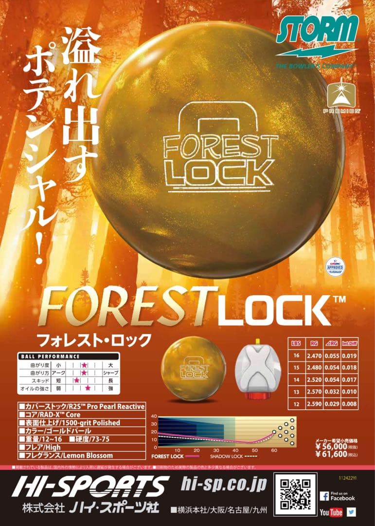 ★値下★フォレストロック★15ポンドドリルしたのみ★ストーム★ハイスポーツ★