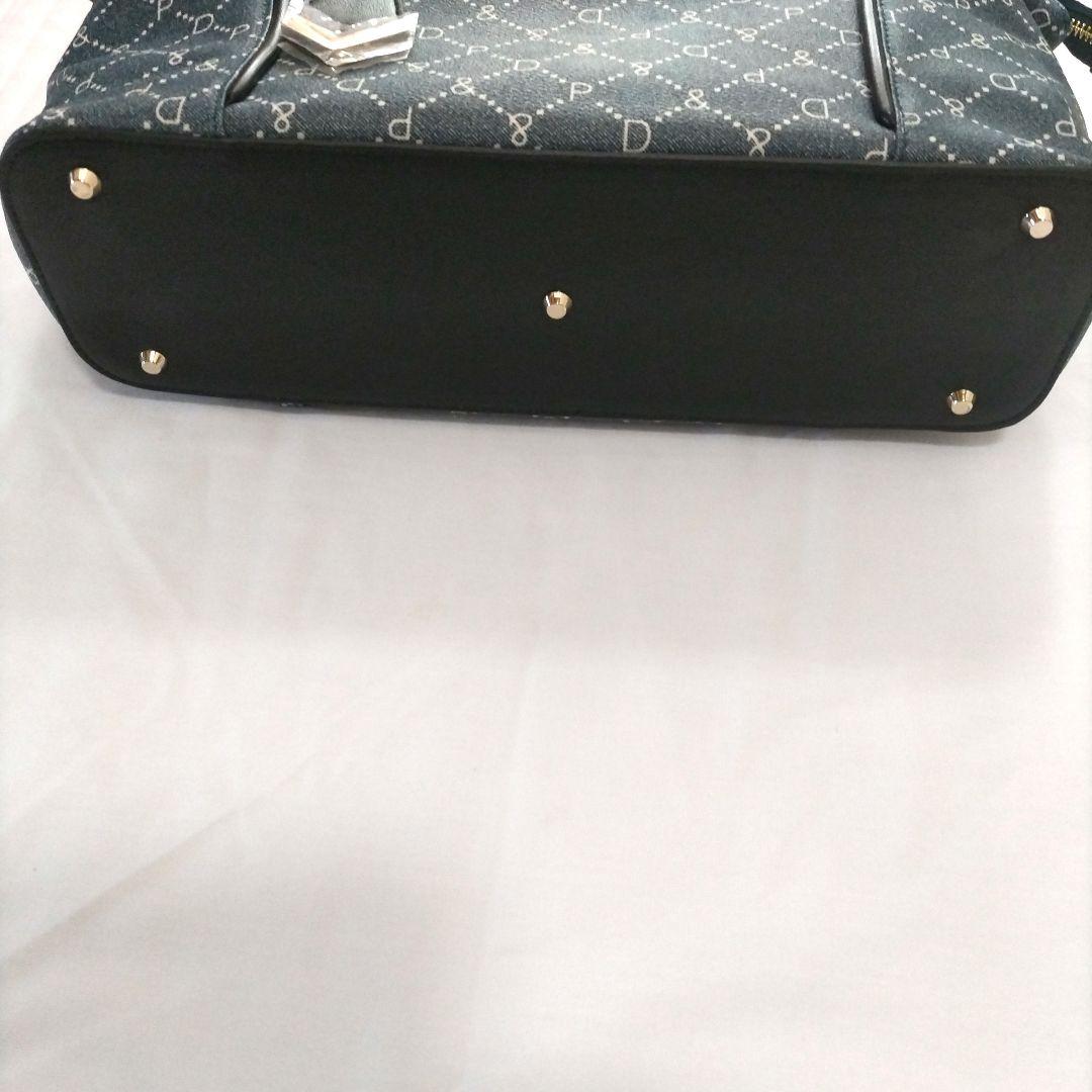 新品ピンキー＆ダイアンデニム柄 ロゴ入りトートバッグ バッグ タグ付き