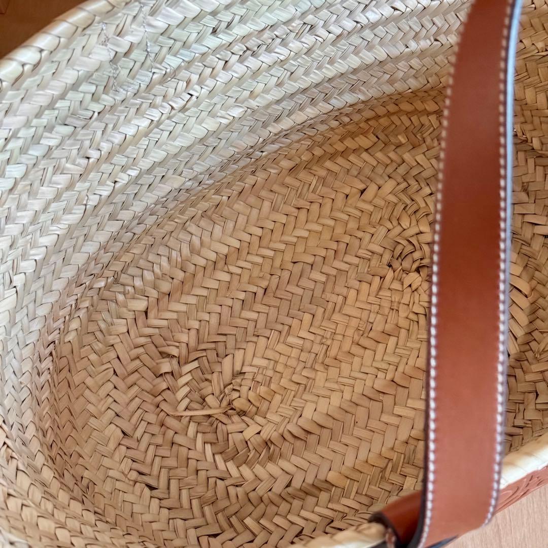 LOEWEロエベ バスケット かごバッグ ナチュラル/ブラウン 保存袋
