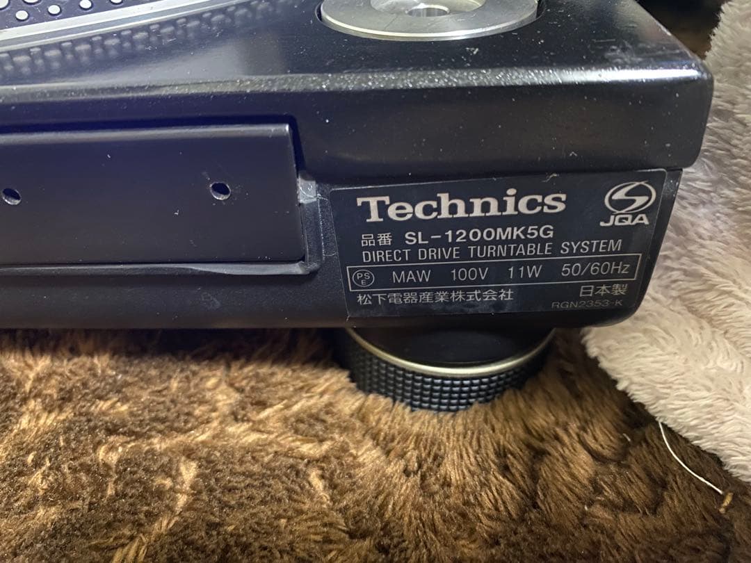 Technics SL-1200 mk5Gターンテーブル 黒 カバー付き