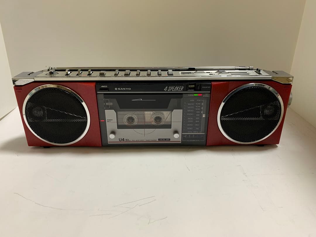 SANYO MR-U4SL FM/AM ステレオラジオカセット 動作美品